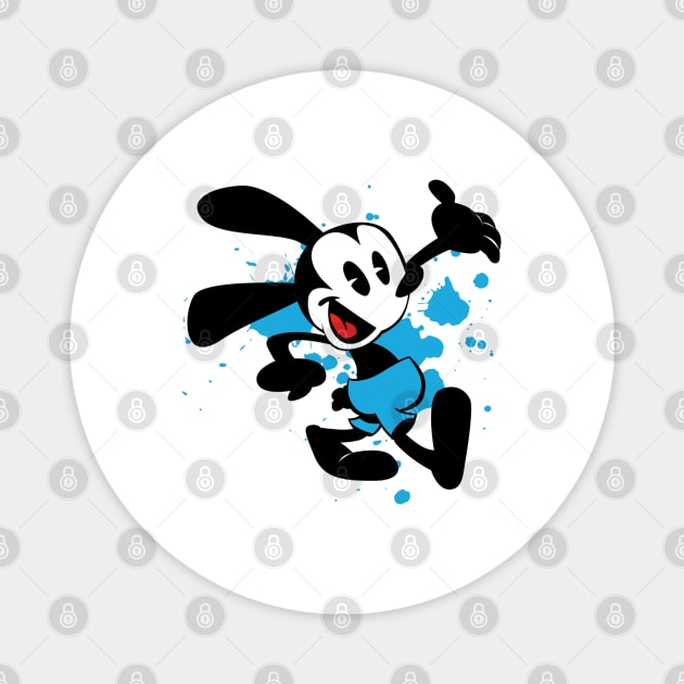 Oswald The Lucky Rabbit Keep Walking 1927 Magnet by Lani A Art